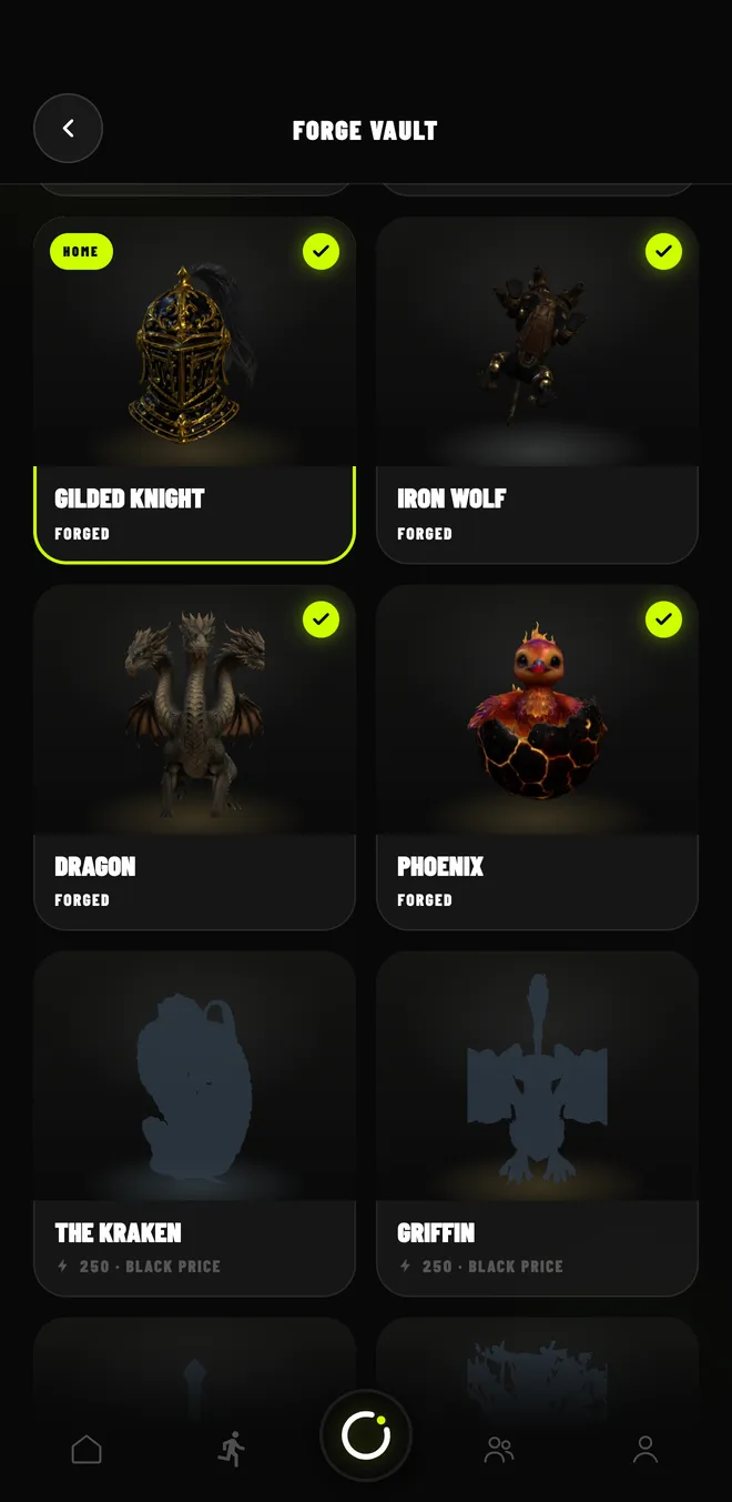 The Forge Vault of trophies